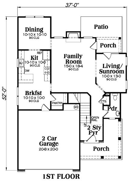 main floor house blueprint