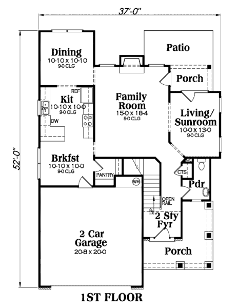 main floor house blueprint