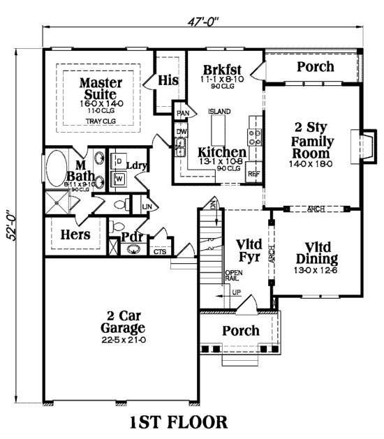 main floor house blueprint