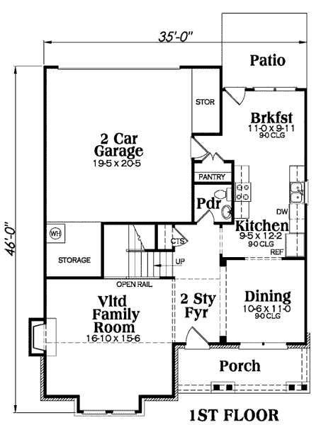 main floor house blueprint