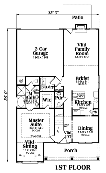 main floor house blueprint