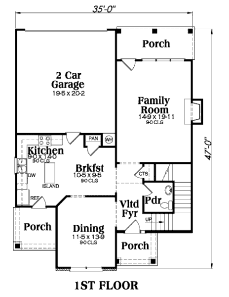 main floor house blueprint