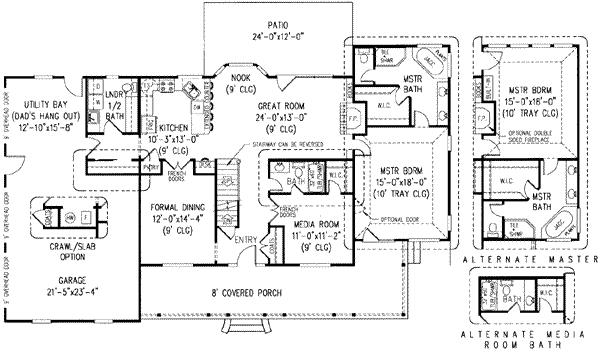 main floor house blueprint