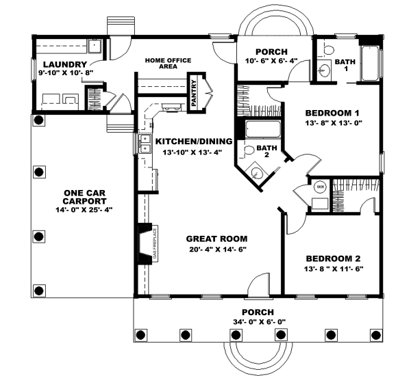 main floor house blueprint