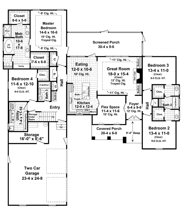 main floor house blueprint