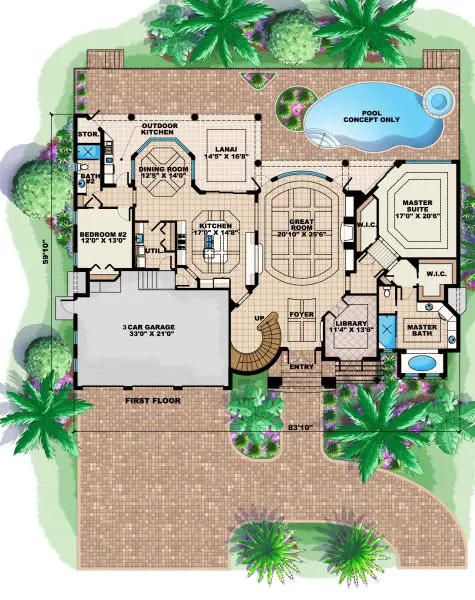 main floor house blueprint
