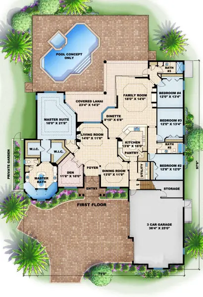main floor house blueprint