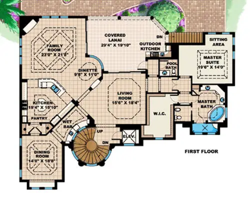 main floor house blueprint