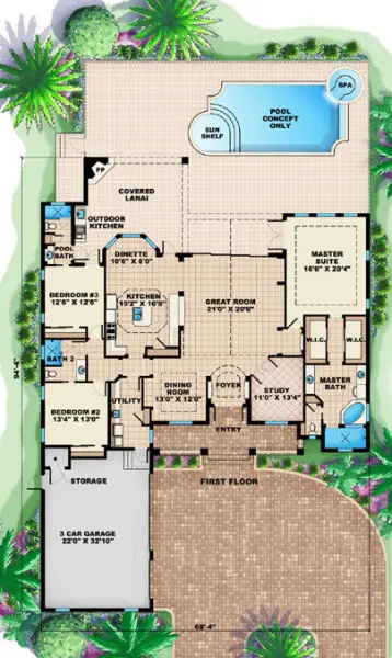 main floor house blueprint