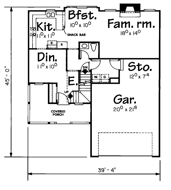main floor house blueprint