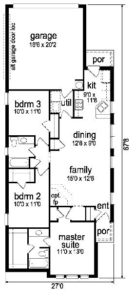 main floor house blueprint