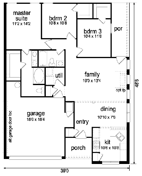 main floor house blueprint