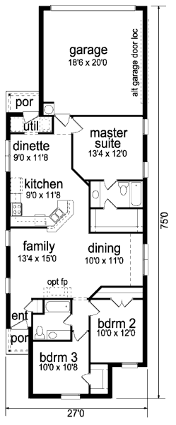 main floor house blueprint