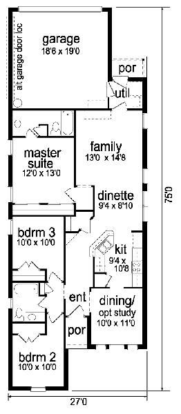 main floor house blueprint
