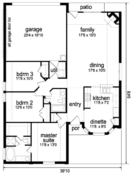 main floor house blueprint