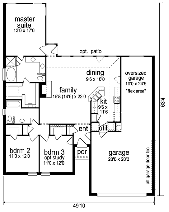 main floor house blueprint