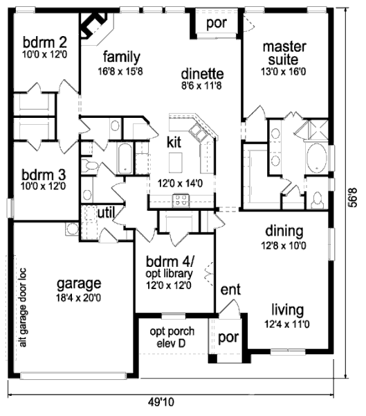 main floor house blueprint