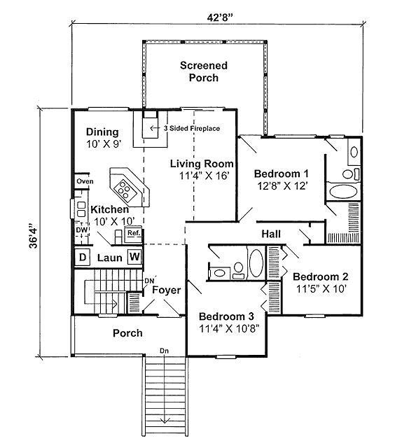 main floor house blueprint