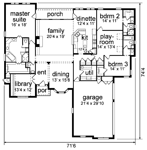 main floor house blueprint