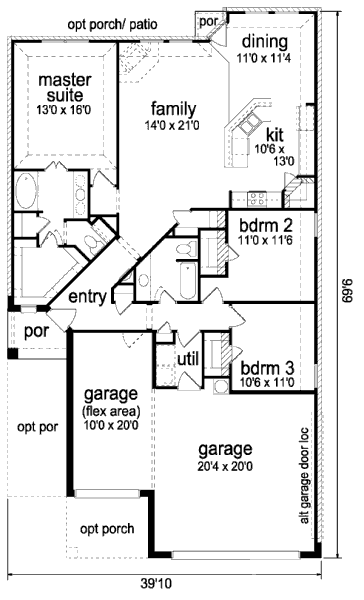 main floor house blueprint