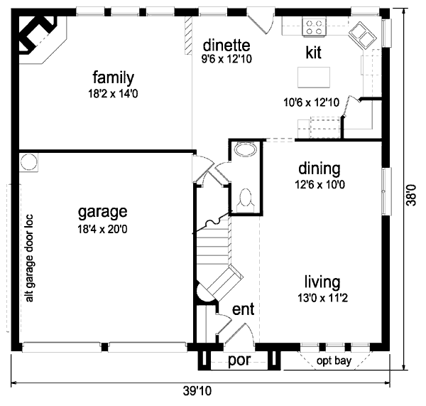 main floor house blueprint