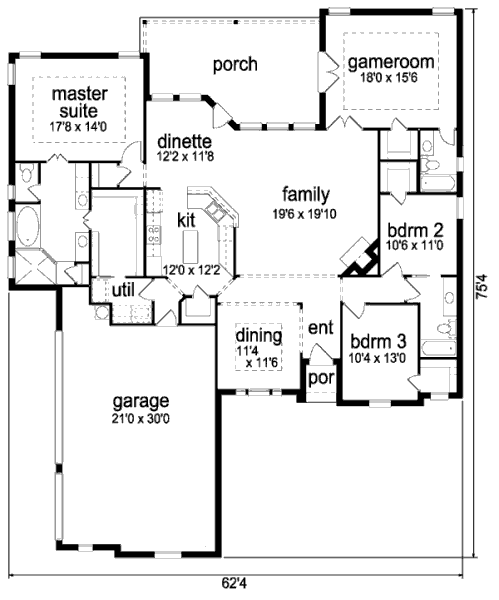 main floor house blueprint