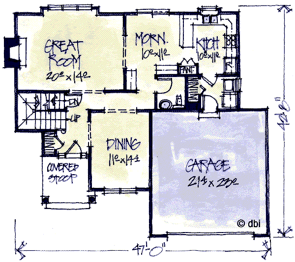 main floor house blueprint