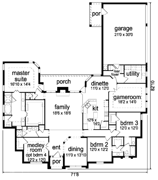 main floor house blueprint