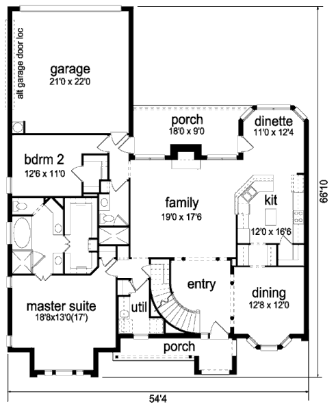 main floor house blueprint