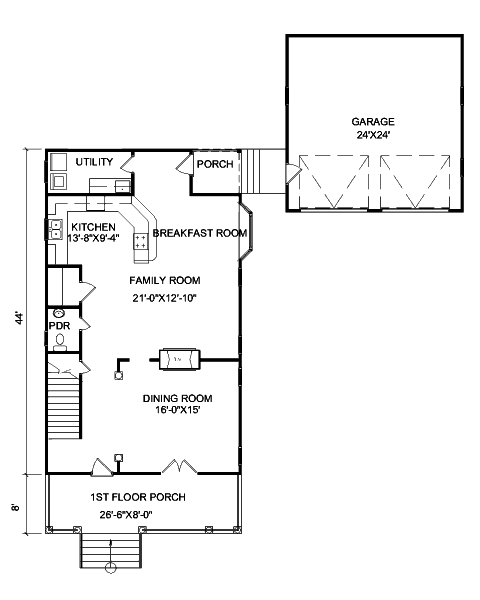 main floor house blueprint