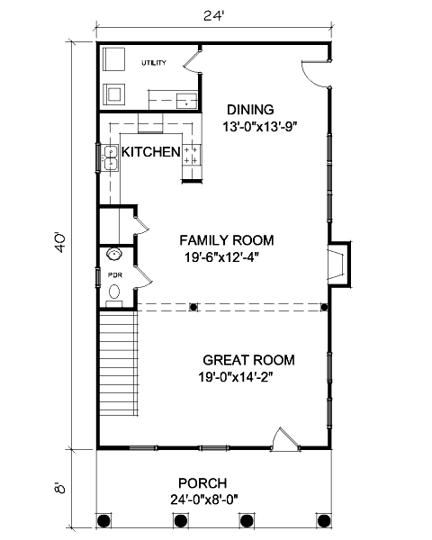 main floor house blueprint