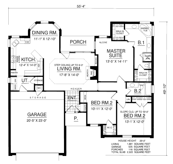 main floor house blueprint