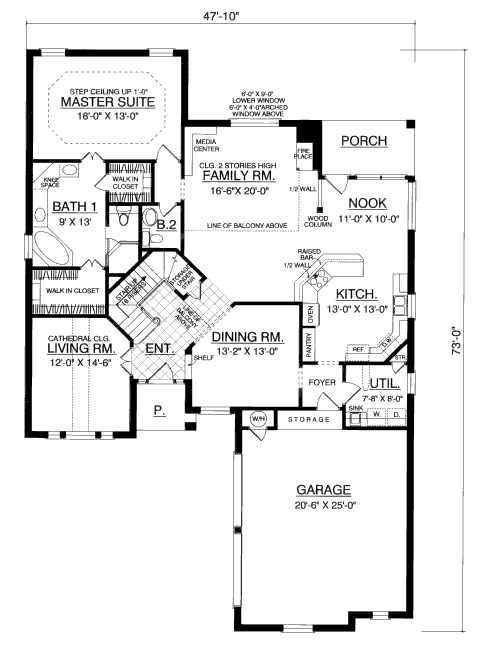 main floor house blueprint