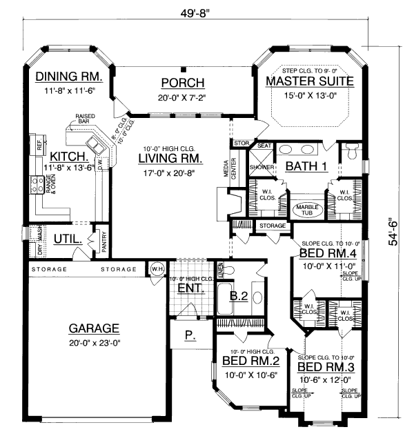 main floor house blueprint