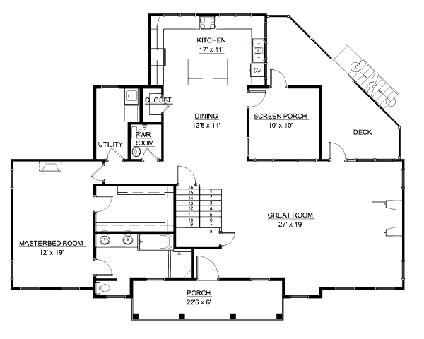 main floor house blueprint
