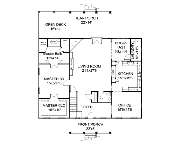 main floor house blueprint