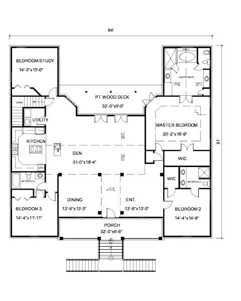 main floor house blueprint