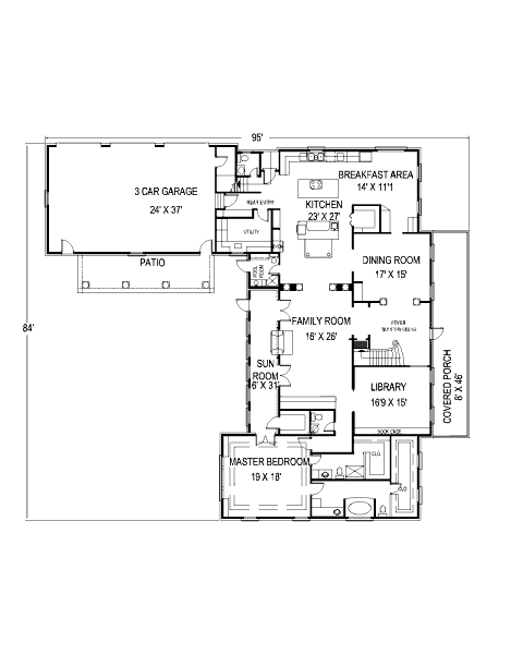 main floor house blueprint