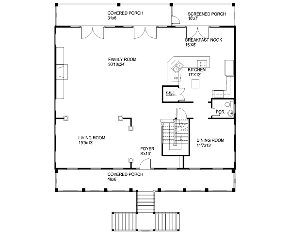 main floor house blueprint