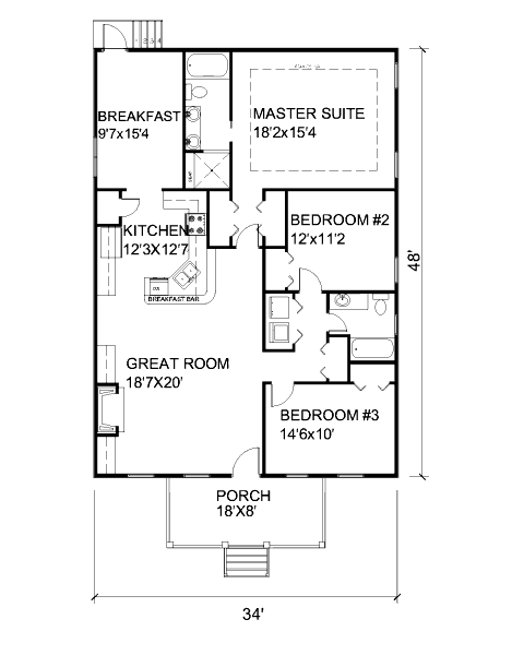 main floor house blueprint