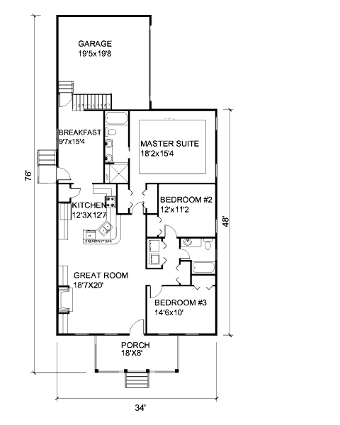 main floor house blueprint