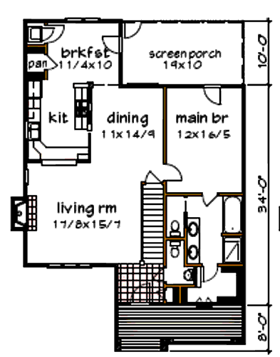 main floor house blueprint