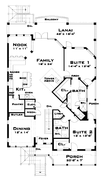 main floor house blueprint