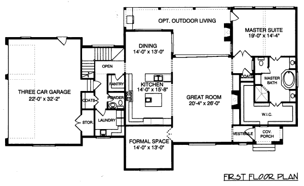 main floor house blueprint
