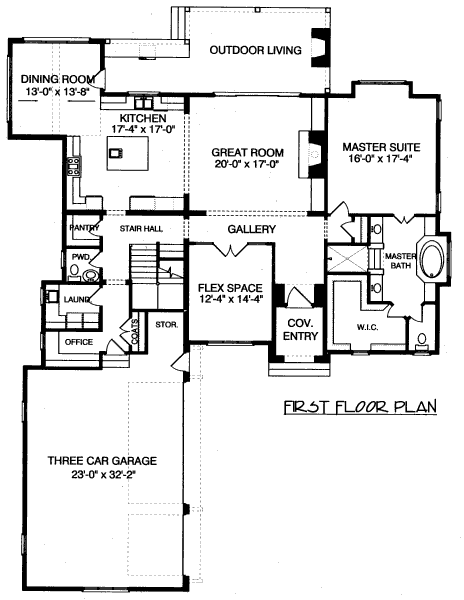 main floor house blueprint