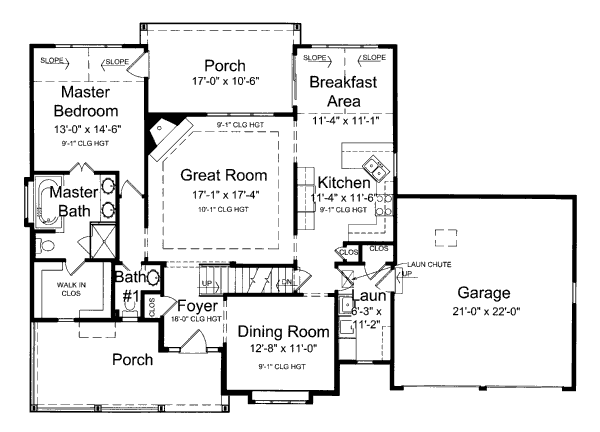 main floor house blueprint