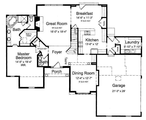 main floor house blueprint