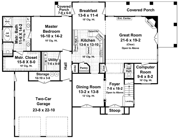 main floor house blueprint