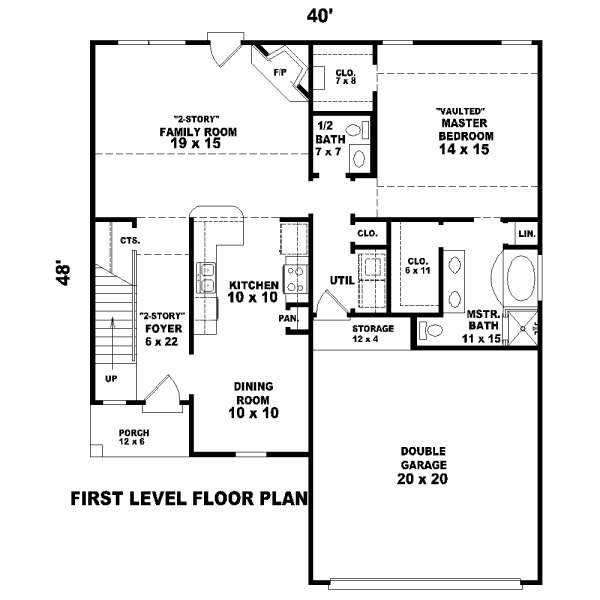 main floor house blueprint