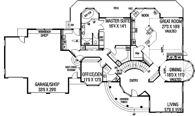 main floor house blueprint